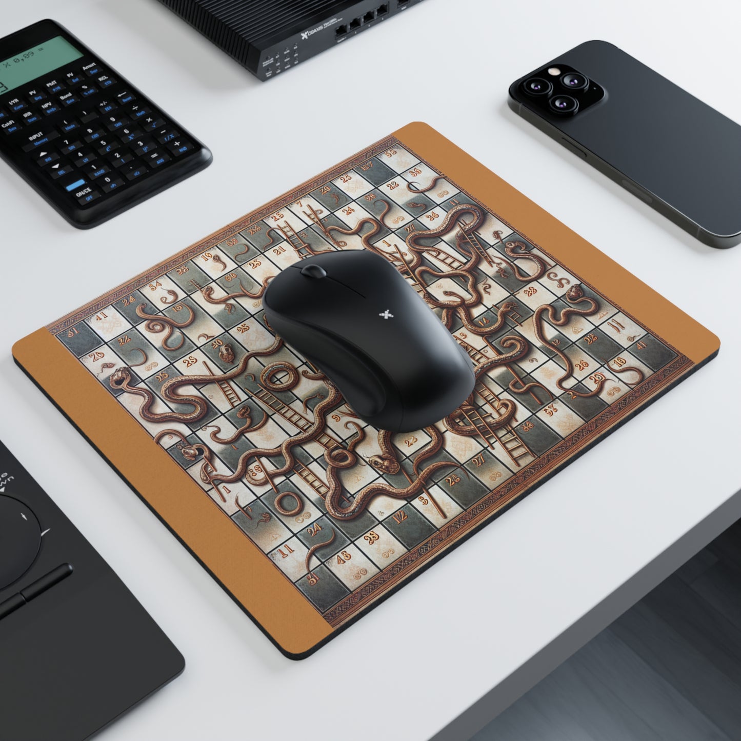 Mouse Pad, Snakes and Ladders Game Board for Brain Activity, Desk Decor, Office Supplies, Computer Accessories, Gaming Pad