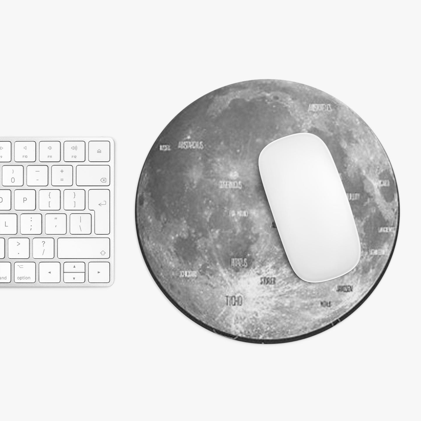 Lunar Map Mouse Pad - Celestial Office Decor, Astronomy Gift for Students, Cosmic Desk Accessory, Unique Home Office Decoration