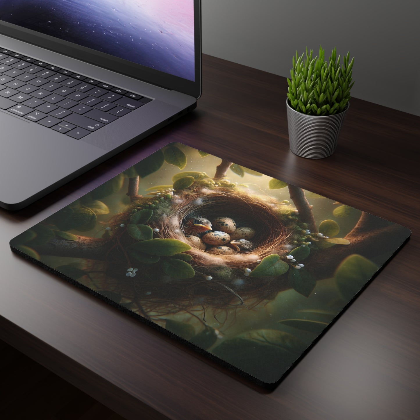 Father-to-Be Mouse Pad, Dad Baby Shower Gift, Bird Nest Design Office Supplies, New Daddy Desk Decor, Fatherhood Reminder Mat