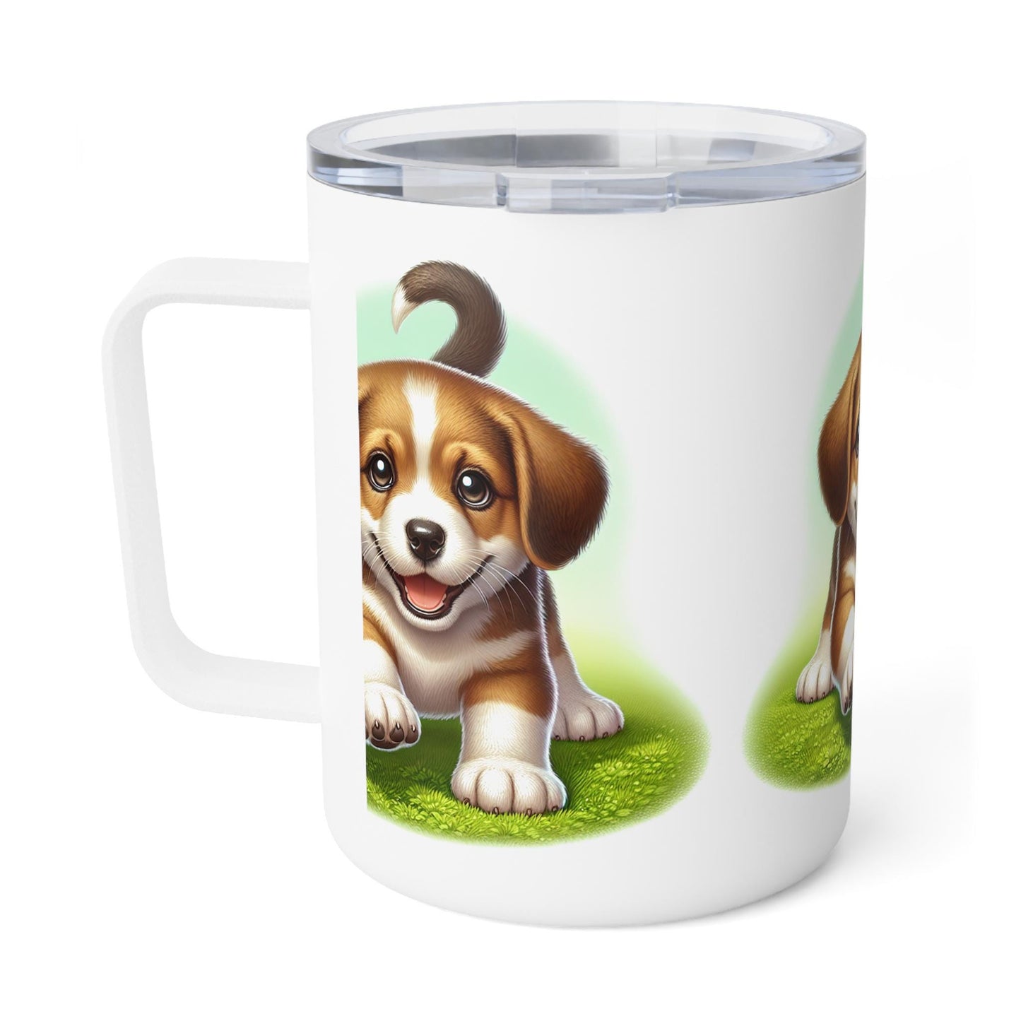 Dad's First Puppy Dreams Coffee Mug, Father's Day Gift, Pet Lover Cup, Ceramic Drinkware, 10oz Insulated Mug