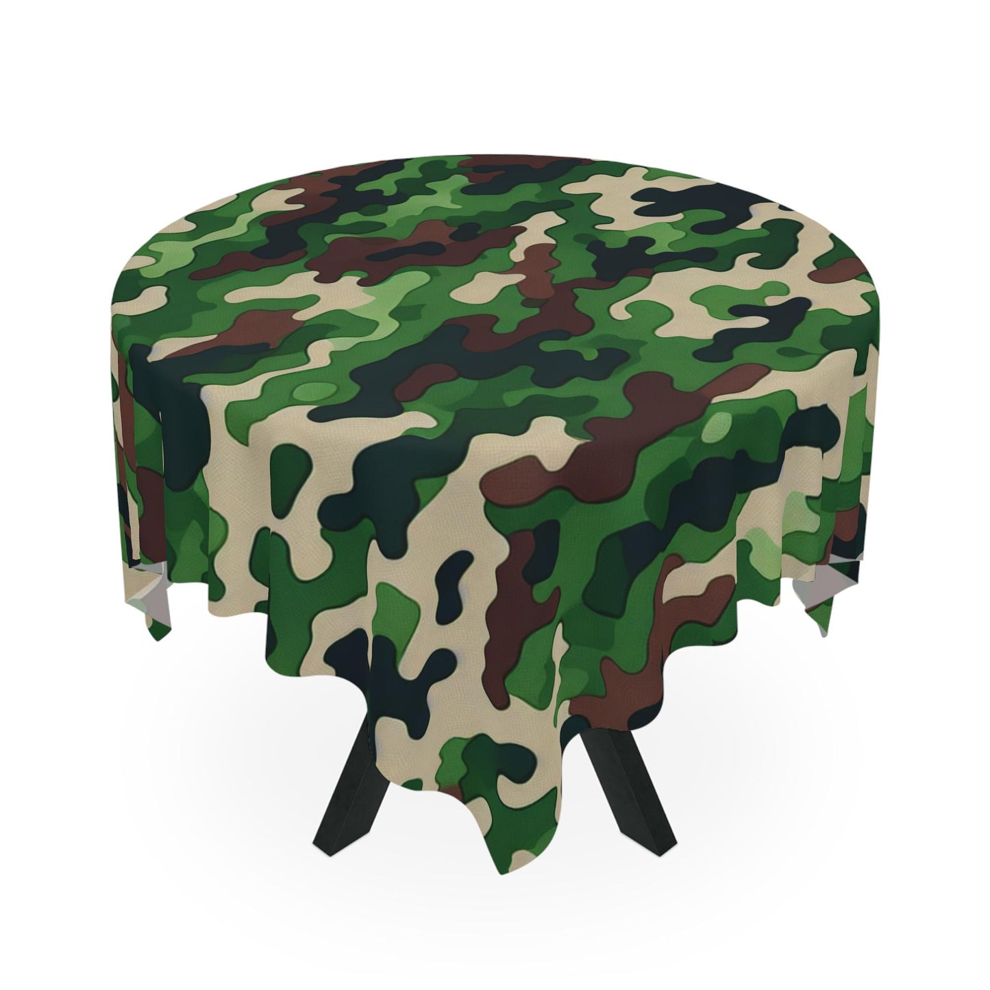 Camouflage Tablecloth | Outdoor Dining, Picnic Decor, Military Style, Home Decoration, Party Supplies, Green Camo