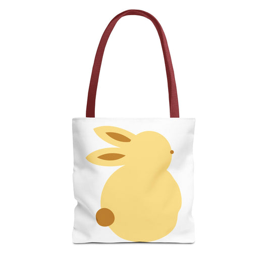 Charming Rabbit Tote Bag, Perfect for Easter, Spring Outings, Eco-Friendly Shopping, Cute Animal Lover Gift, Canvas Bag
