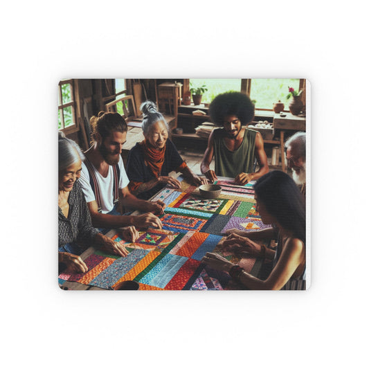 Mouse Pad, Dreaming of Quilting with Dads, Quilter Gift, Sewing Mouse Mat, Craft Lover Desk Accessory, Gift for Dad Seamstress