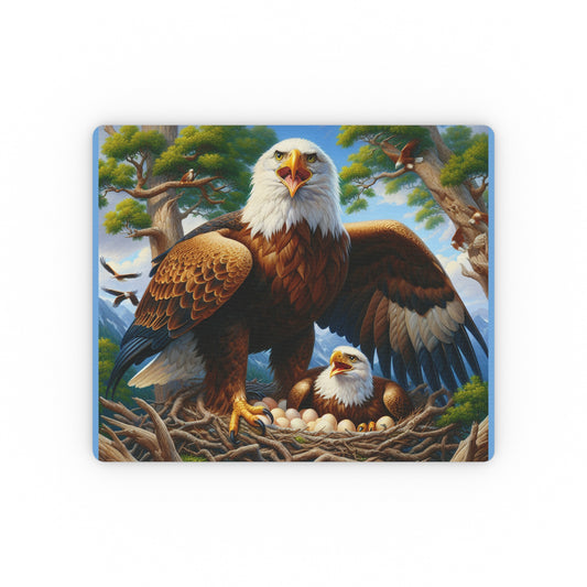 Majestic Eagle Mouse Pad | Wildlife Decor, Nature Lover Gift, Office Accessory, Desk Organizer, Eagle Art