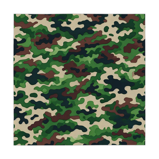 Camouflage Tablecloth | Outdoor Dining, Picnic Decor, Military Style, Home Decoration, Party Supplies, Green Camo