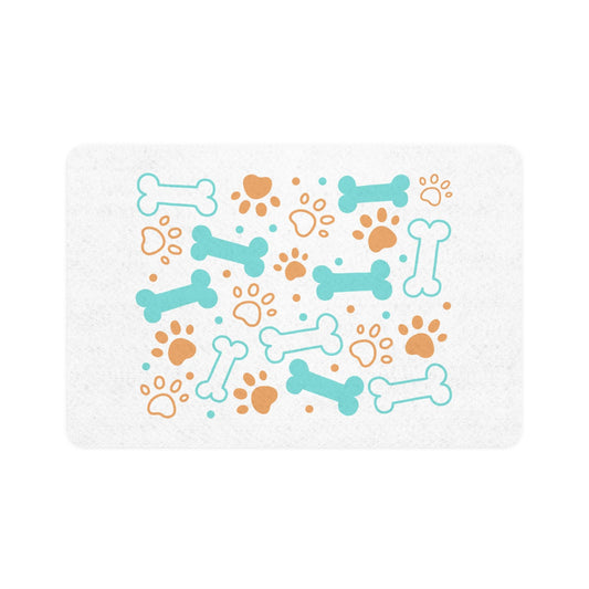 Pet Food Mat, Non-Slip Dog Bowl Mat, Cat Feeding Mat, Water Resistant Pet Placemat, Food Mat for Pets, Waterproof Dog Mat