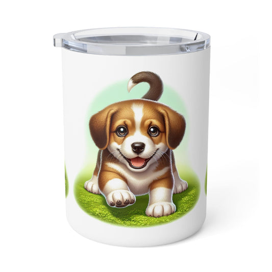 Dad's First Puppy Dreams Coffee Mug, Father's Day Gift, Pet Lover Cup, Ceramic Drinkware, 10oz Insulated Mug