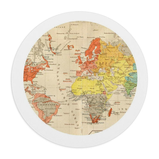 Vintage World Map Mouse Pad, Desk Accessory, Gift for Travelers, Home Office Decor, Unique Workspace Decoration, Retro Style