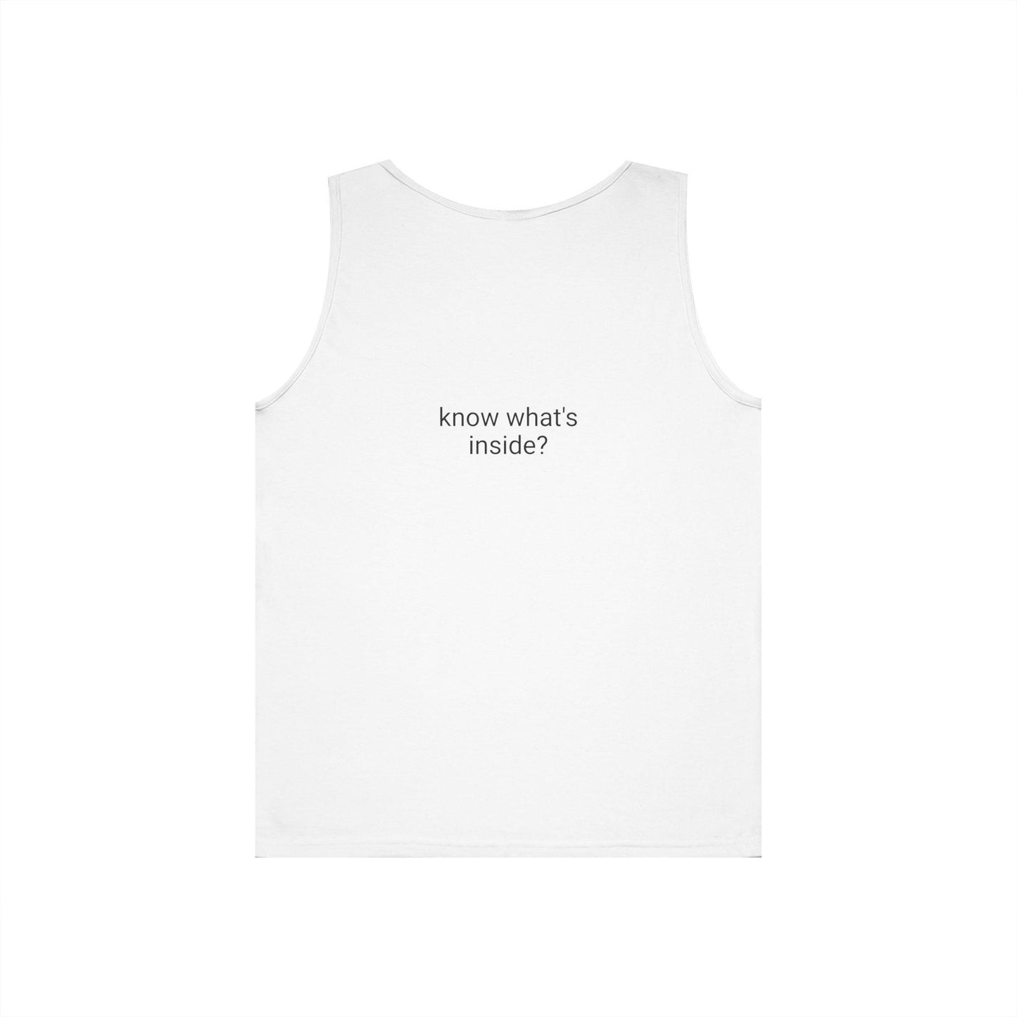Tech-Inspired Unisex Heavy Cotton Tank Top, Perfect for Tech Lovers, Casual Wear, Summer Outings, Unique Gift for Geek Culture