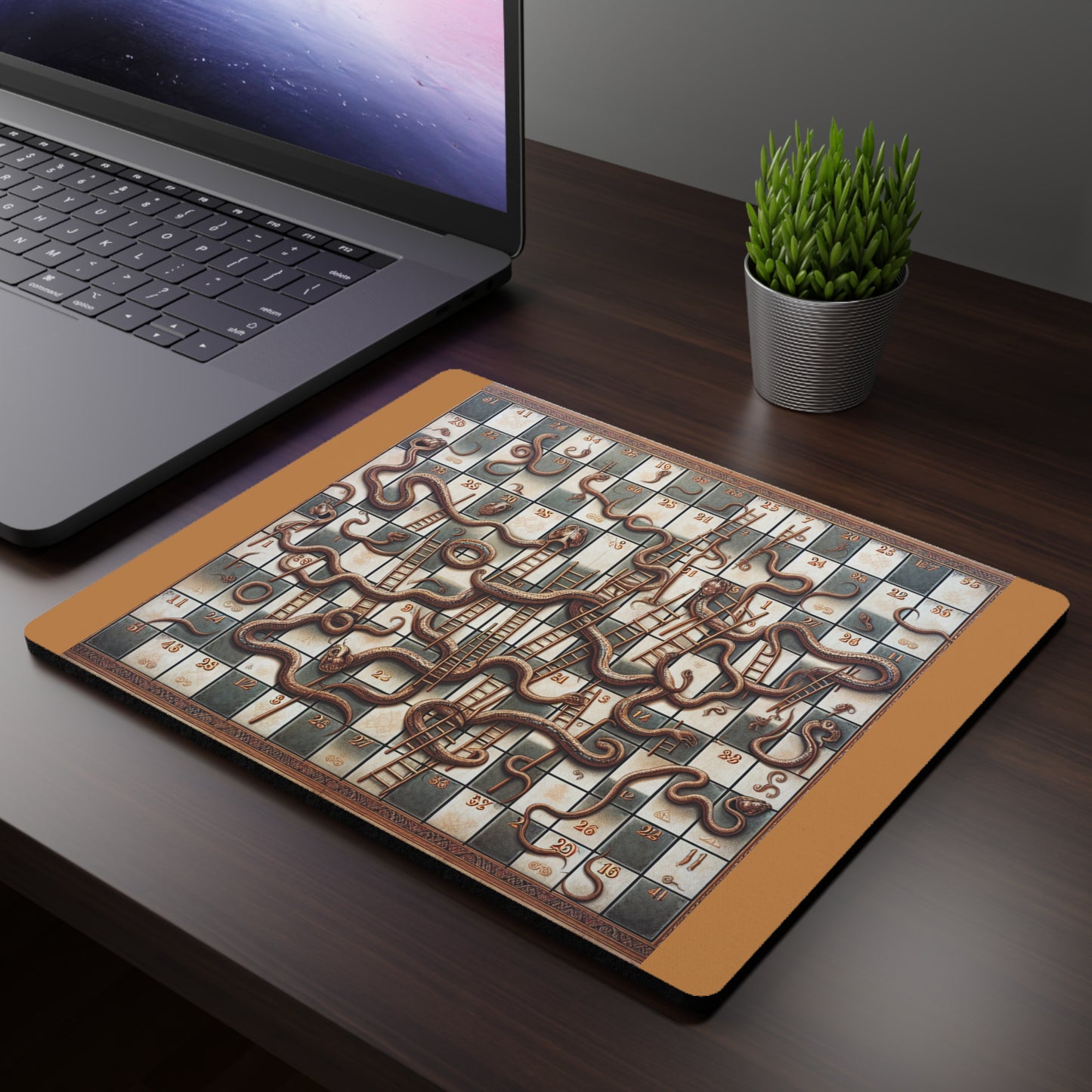 Mouse Pad, Snakes and Ladders Game Board for Brain Activity, Desk Decor, Office Supplies, Computer Accessories, Gaming Pad