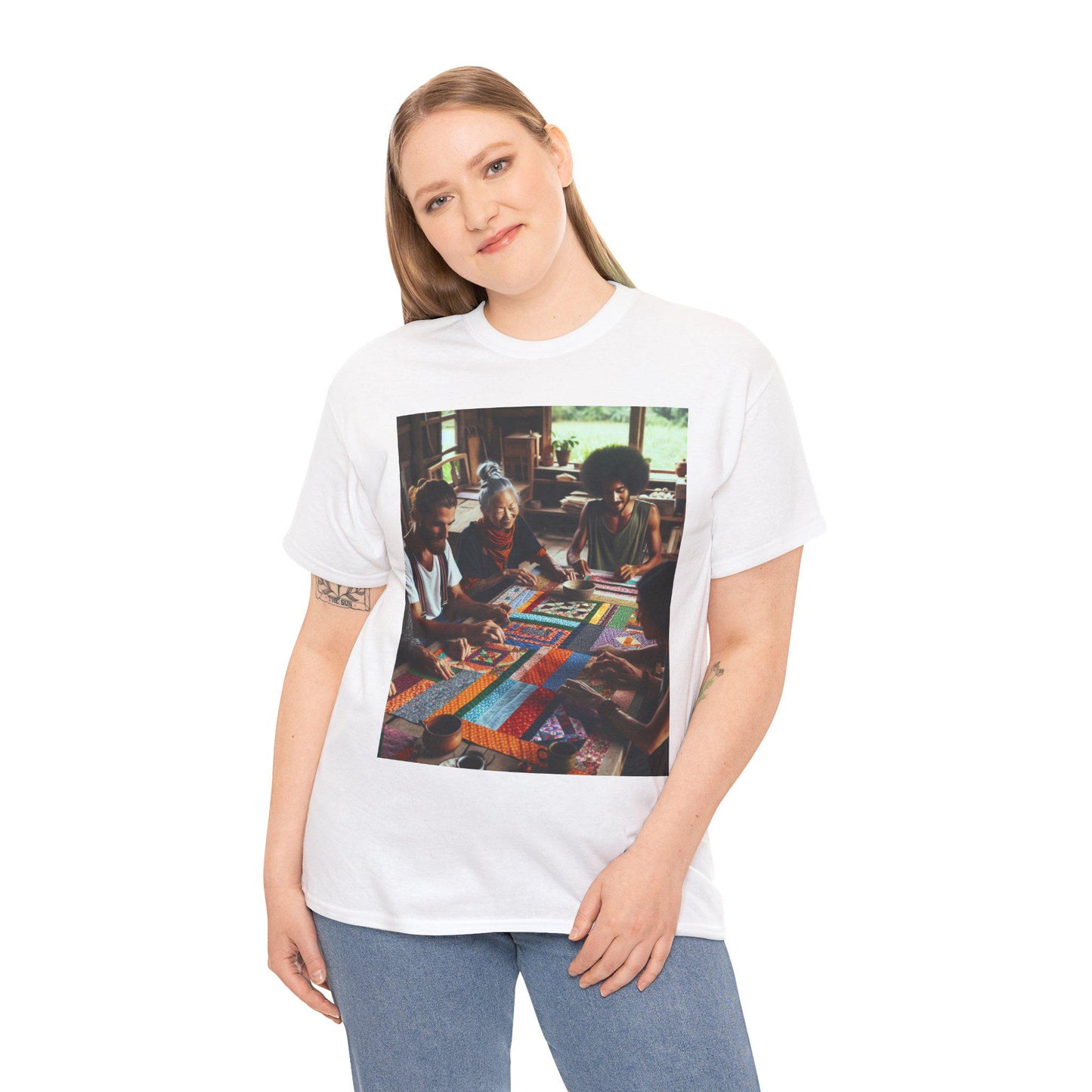 Quilting Bee Unisex Tee, Dreaming of Mom and Dad Shirt, Family Memories T-Shirt, Vintage Quilt Lover Top, Quilting Gift for Her/Him, Quilt